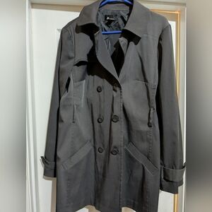 AB Studio Gray Trench Coat Classic Design 16